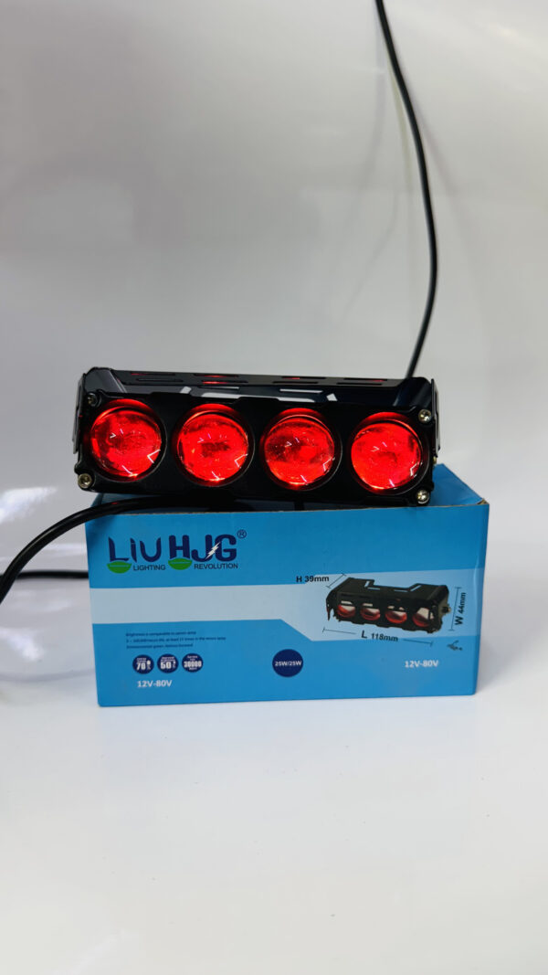 Super Bright 3 Led Fog Light Lamp | White & Yellow