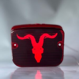Goat skull backlight red colour