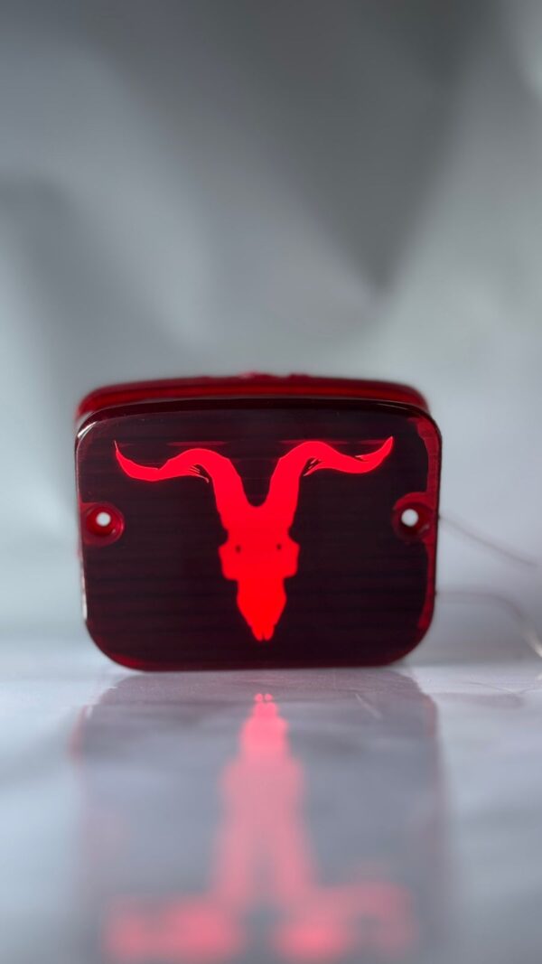 Goat skull backlight red colour