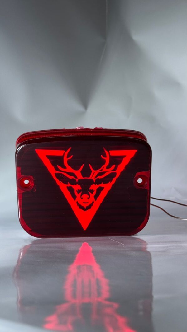 Head Deer 🦌 backlight Splendor red colour