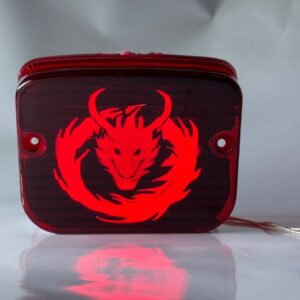 Dragon 🐉 backlight Splendor red colour