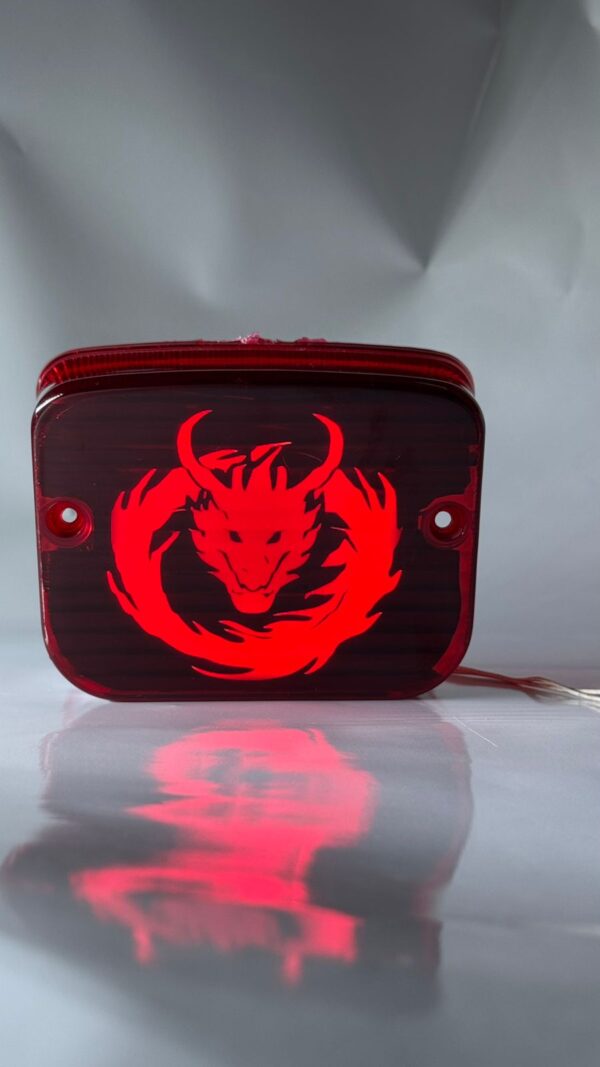 Dragon 🐉 backlight Splendor red colour