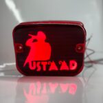 Ustaad backlight Splendor red colour