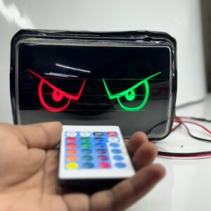 evil eyes 👀 headlight Splendor remote control multicolor
