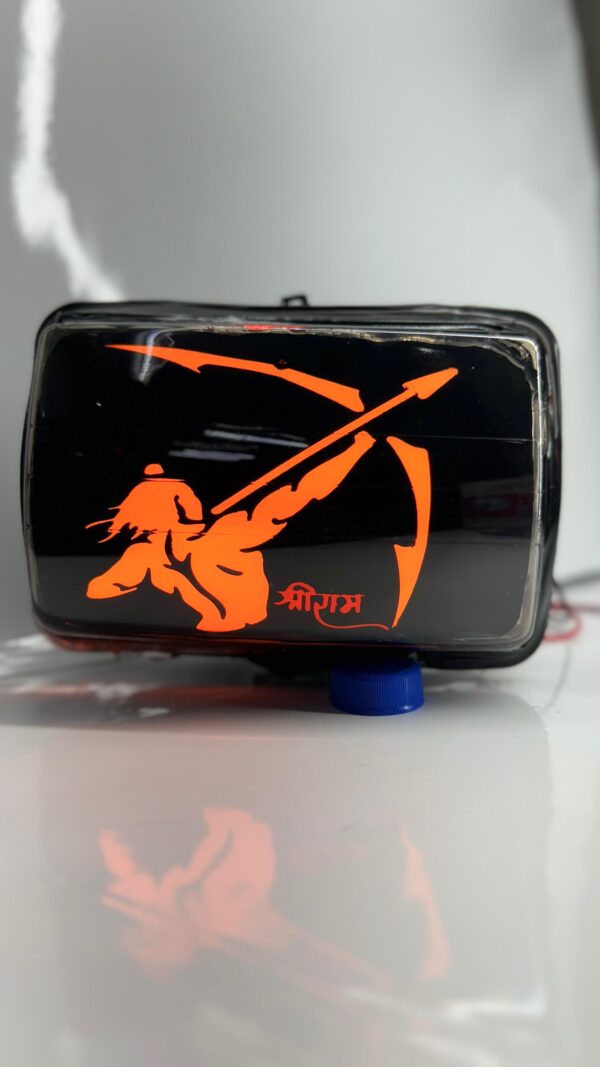Jay Shri Ram headlight Splendor double colour blinker and single color red
